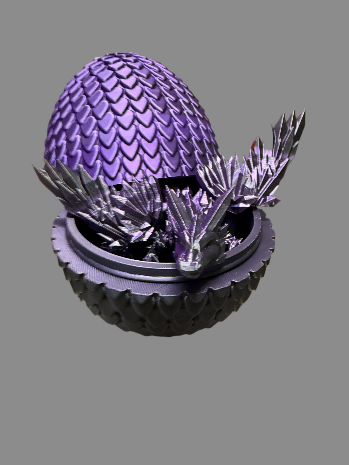 Large Crystal Winged Dragon And Egg