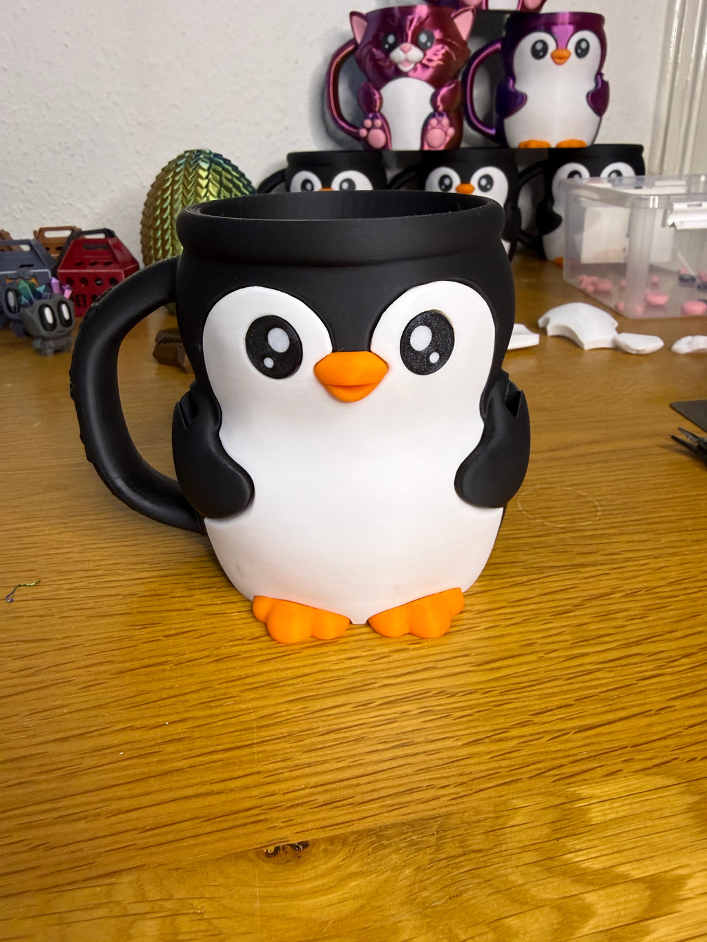 Pebbles the Penguin Ice Cream Pint Holder