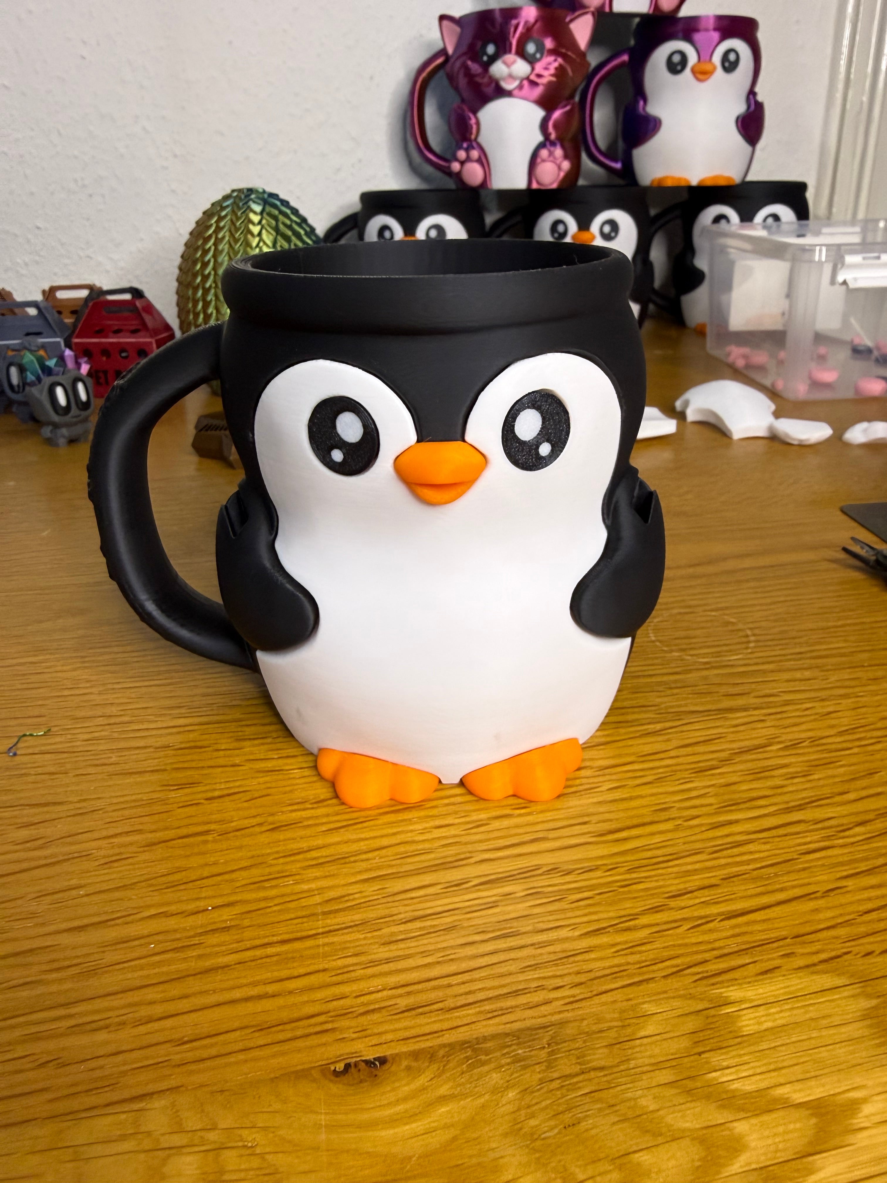 Pebbles the Penguin Ice Cream Pint Holder