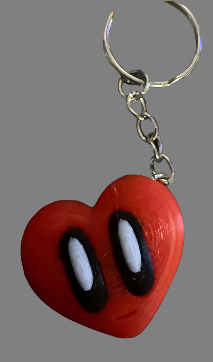 Blob Heart keyring