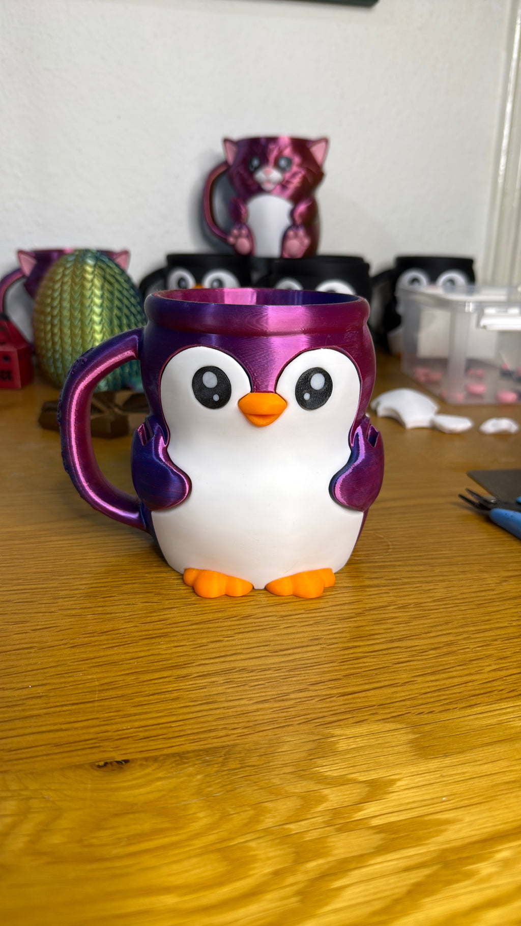 Pebbles the Penguin Ice Cream Pint Holder
