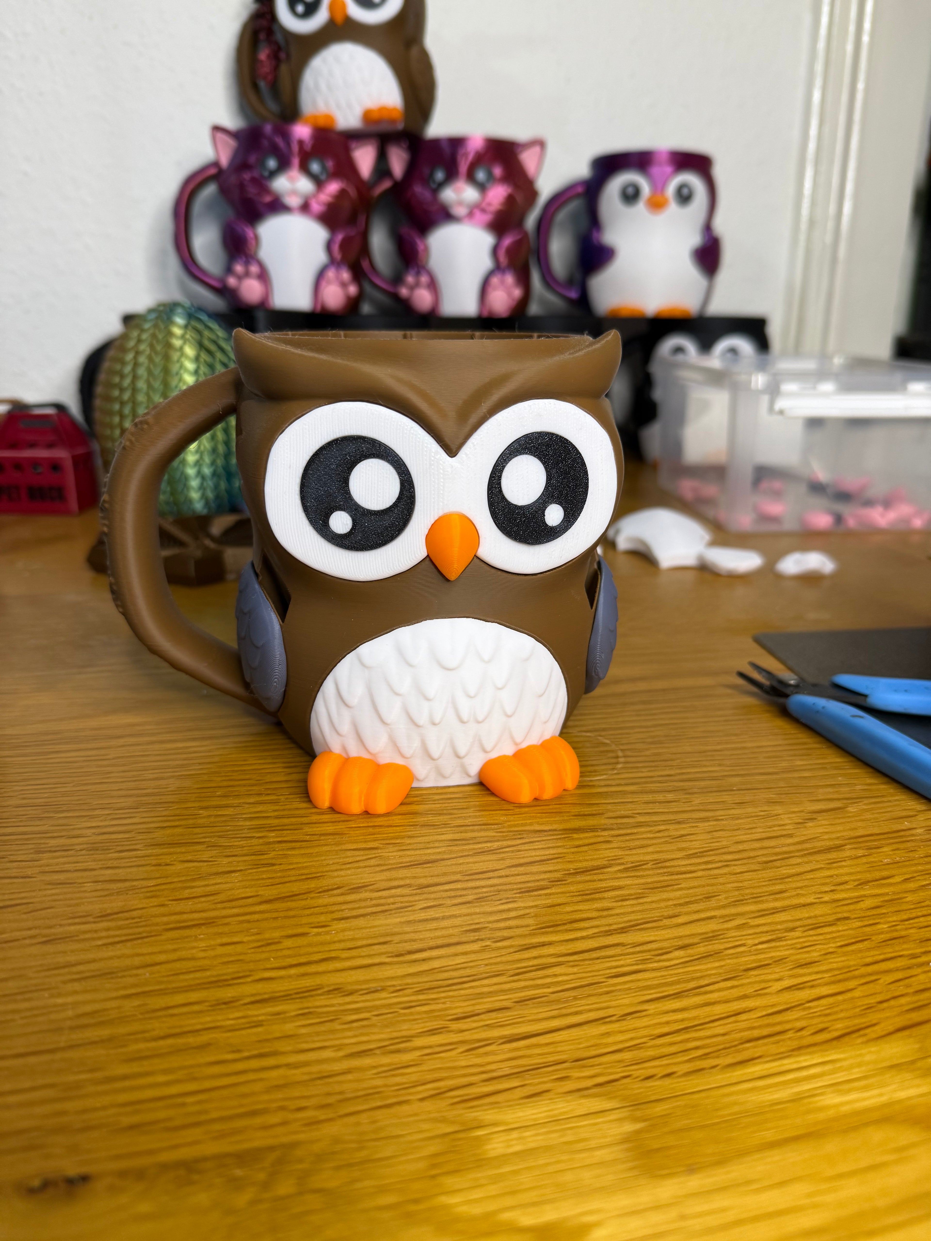 Owlfonso the Owl Ice Cream Pint Holder