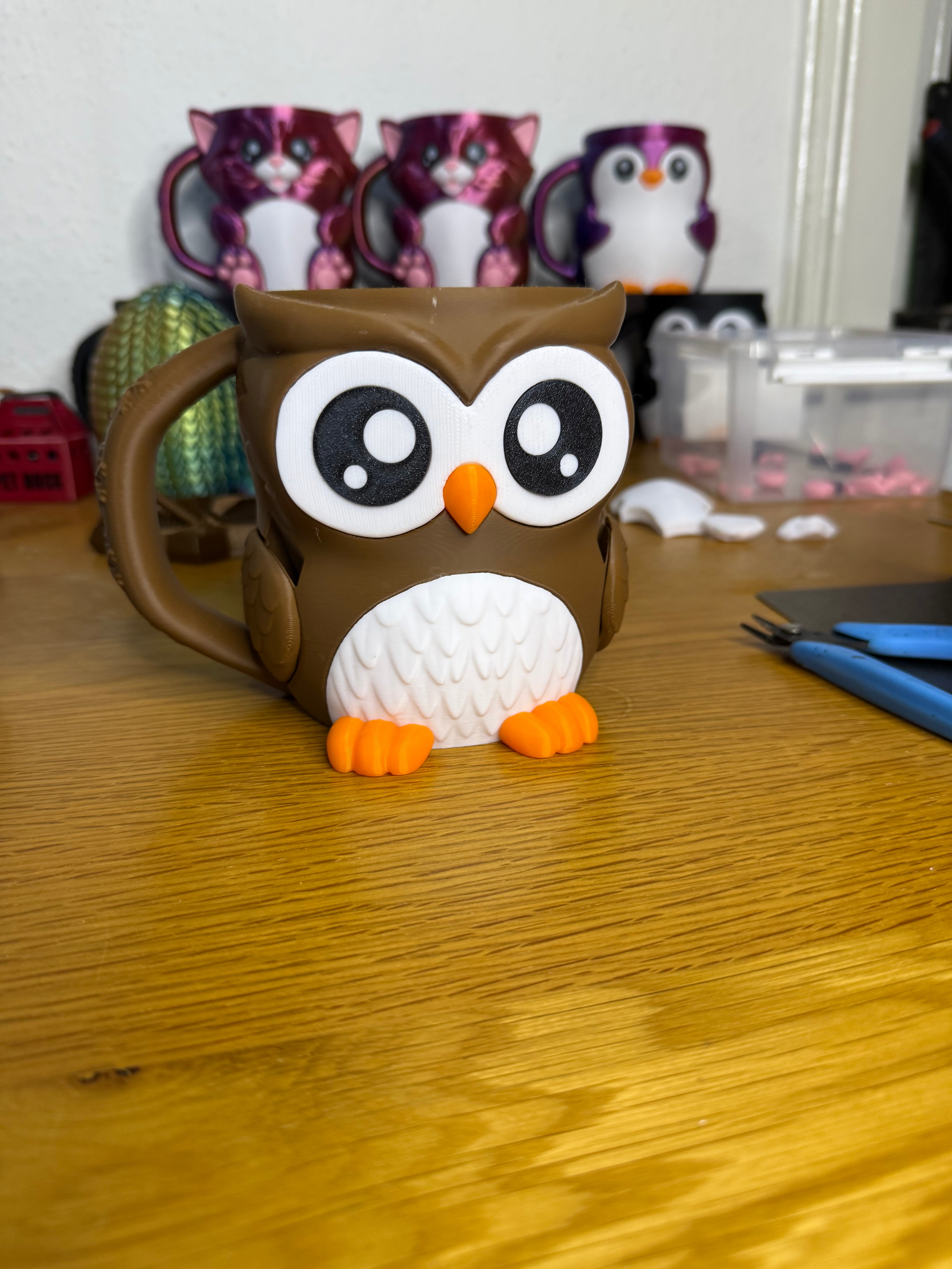 Owlfonso the Owl Ice Cream Pint Holder