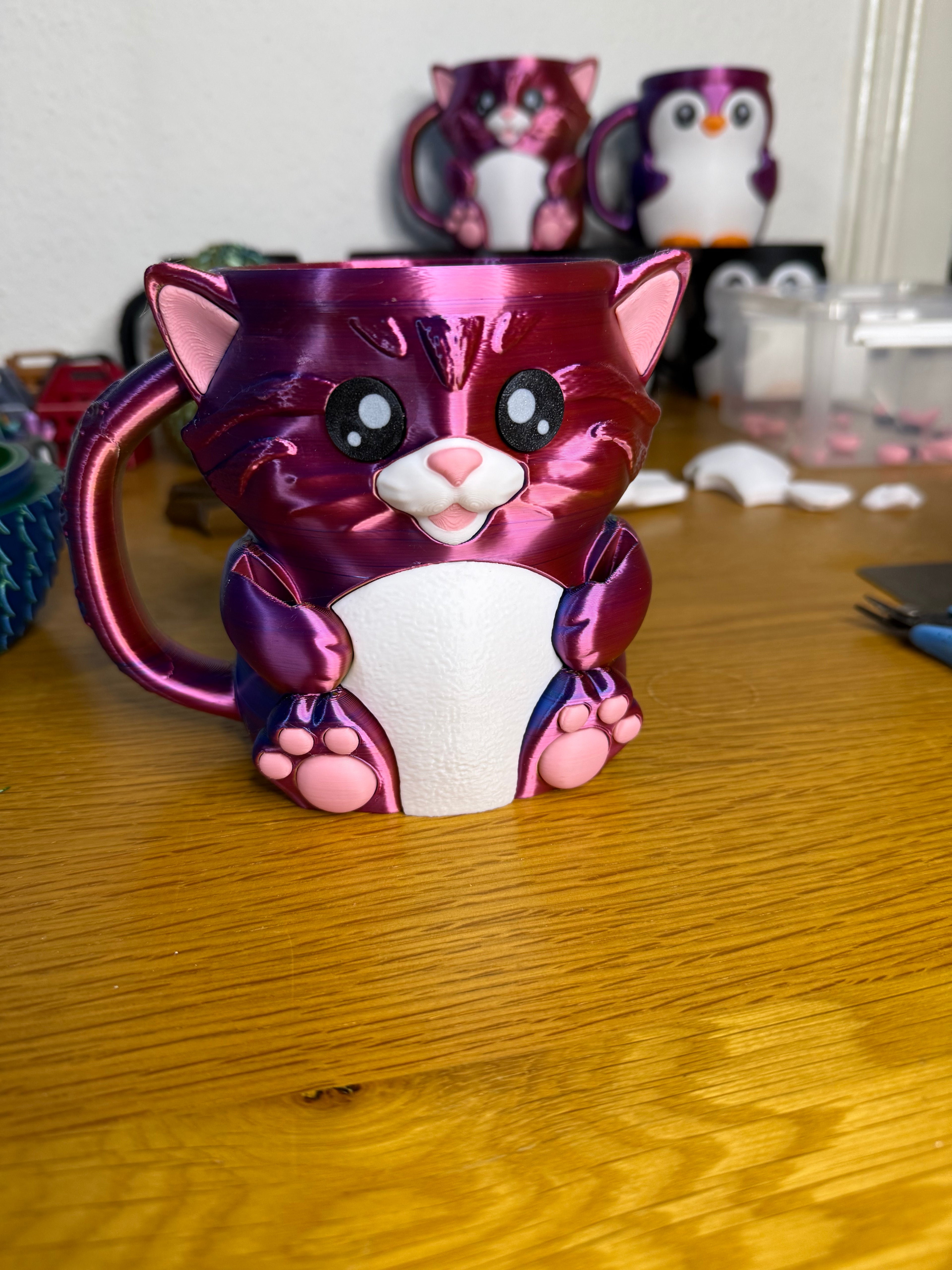 Cuddies the Cat Ice Cream Pint Holder | Eco Friendly 3D Printed