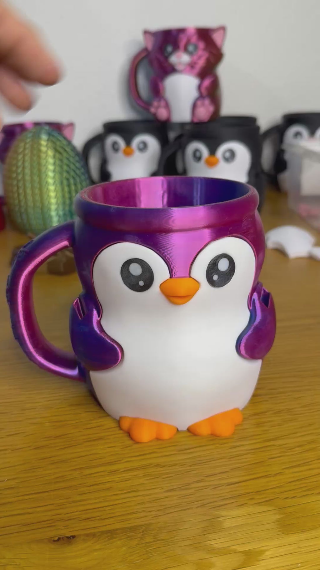 Pebbles the Penguin Ice Cream Pint Holder